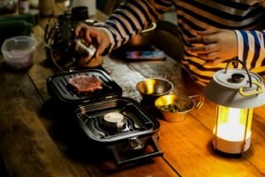 cooking food