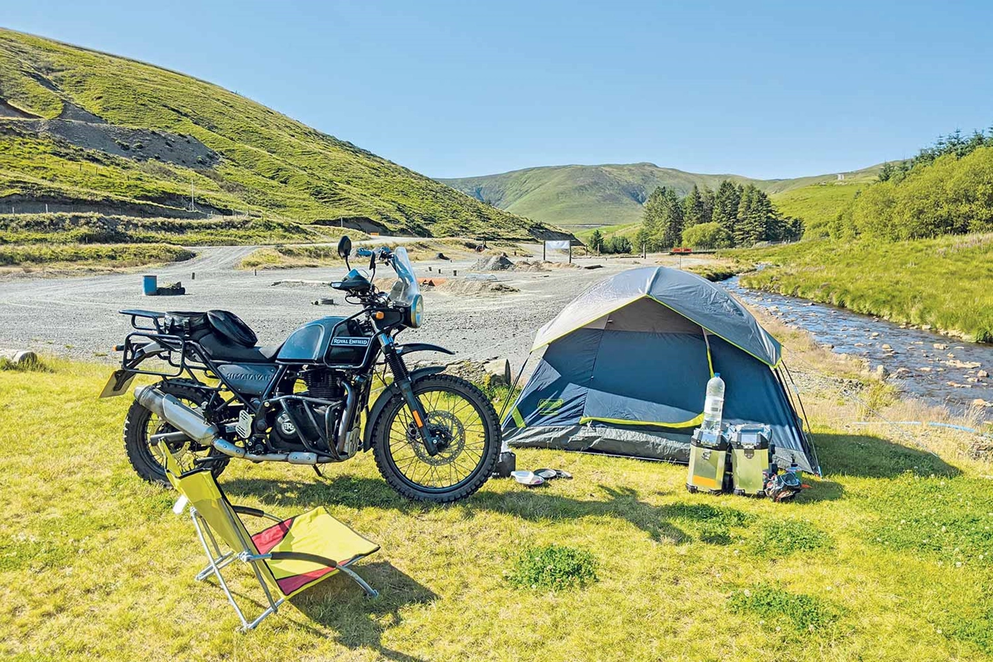 motorcycle camping