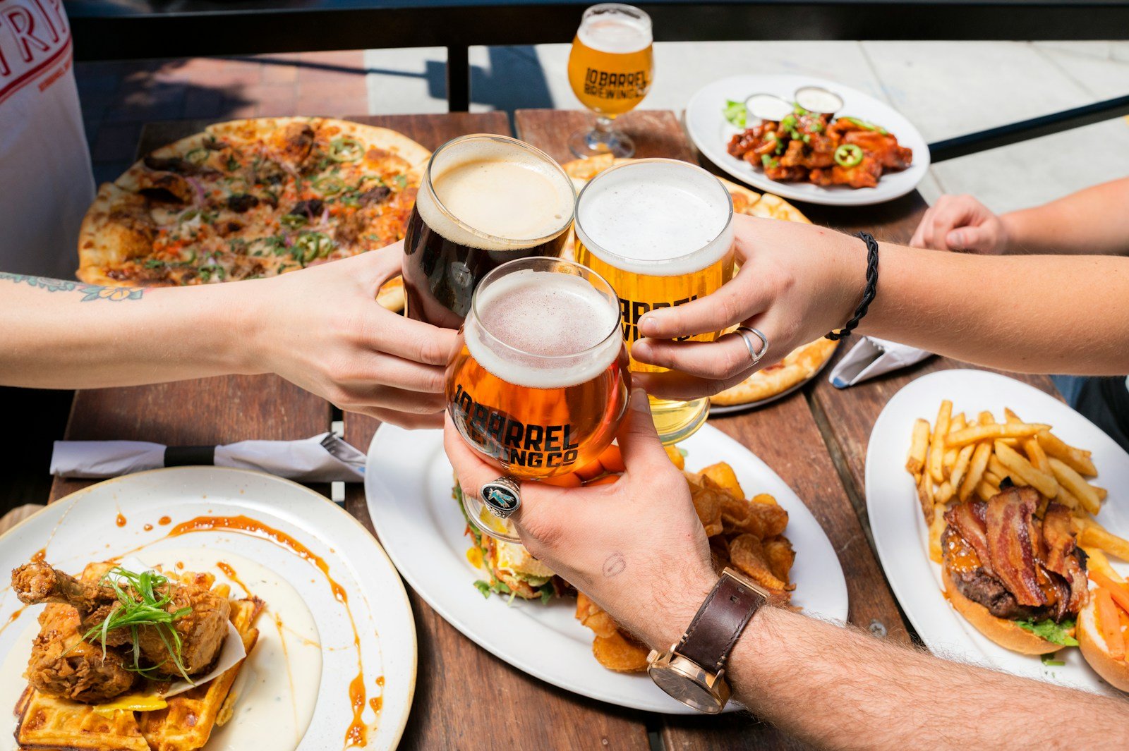 beer and food